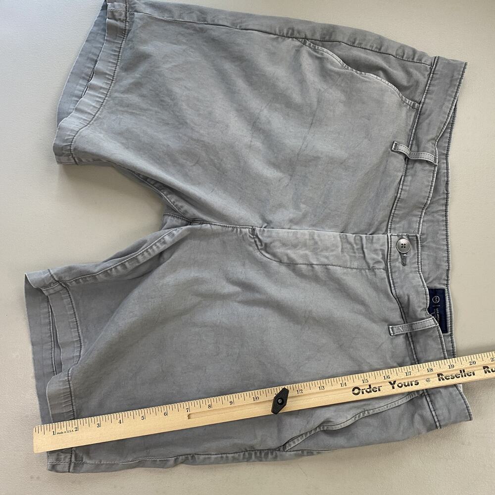 AG Wanderer Slim Shorts Mens 36x9 Gray Stretch Casual Chino Flat Front - Picture 6 of 14